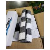 Carvapet 2-Piece Buffalo Plaid Rug Set