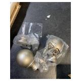 Double Extendable Curtain Rods w/ Round Finials