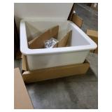 BOCCHI Sotto Undermount Fireclay Single Bowl Kitchen Sink