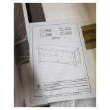 Walker Edison Modern Wood Open Storage TV Stand