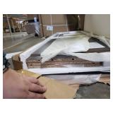 Walker Edison Modern Wood Open Storage TV Stand