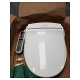 SmartBidet SB-2000 Bidet Seat for Elongated Toilets - Electronic Heated Toilet Seat with Warm Air Dryer and Temperature Controlled Wash Functions (White)
