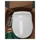SmartBidet SB-2000 Bidet Seat for Elongated Toilets - Electronic Heated Toilet Seat with Warm Air Dryer and Temperature Controlled Wash Functions (White)