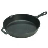 Lodge Seasoned Cast Iron 13.25" Skillet with Assist Handle