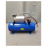 Bestauto 12V Train Horn Air Compressor with Tank 150PSI Air Car Compressor Portable Tire Inflator with 6 Liter Tank 1.6 Gallon for Train Horns Motorhome Tires