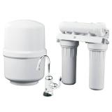 GE Under Sink Reverse Osmosis Water Filtration System, White Filter Housing