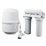 GE Under Sink Reverse Osmosis Water Filtration System, White Filter Housing