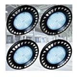 GENPAR 100W 4PK UFO LED High Bay Light ONLY 208 277V Daylight White 13500LM lumens 5700-6000K IP65 Waterproof Warehouse Lighting Fixture Commercial Lighting Factory Shop Industrial Shopping Places