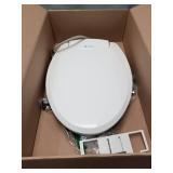 Brondell Swash Ecoseat Non-Electric Bidet Toilet Seat, Fits Elongated Toilets, White - Dual Nozzle System, Ambient Water Temperature - Bidet with Easy Installation