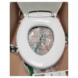 Brondell Swash Ecoseat Non-Electric Bidet Toilet Seat, Fits Elongated Toilets, White - Dual Nozzle System, Ambient Water Temperature - Bidet with Easy Installation
