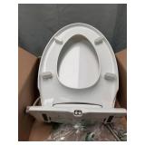 Brondell Swash Ecoseat Non-Electric Bidet Toilet Seat, Fits Elongated Toilets, White - Dual Nozzle System, Ambient Water Temperature - Bidet with Easy Installation