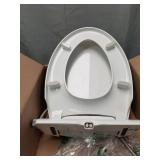 Brondell Swash Ecoseat Non-Electric Bidet Toilet Seat, Fits Elongated Toilets, White - Dual Nozzle System, Ambient Water Temperature - Bidet with Easy Installation