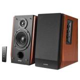 Edifier - R1700BT Bluetooth Bookshelf Speakers, Computer Speakers - Powered Speakers 2.0 - Active Near-Field Studio Monitors - Brown/Black