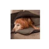 FurHaven Pet Throw Blanket Waterproof Snuggly & Warm Faux Lambswool & Terry Pet Throw Blanket, Dove, Extra Large