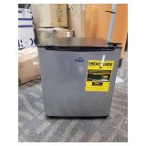 Walsh WSR17S5 Compact Refrigerator, 1.7 Cu.Ft Single Door Fridge, Adjustable Mechanical Thermostat with Chiller, Reversible Doors, Stainless Steel Look Damage See Pictures