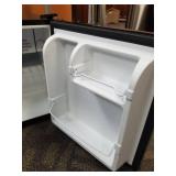 Walsh WSR17S5 Compact Refrigerator, 1.7 Cu.Ft Single Door Fridge, Adjustable Mechanical Thermostat with Chiller, Reversible Doors, Stainless Steel Look Damage See Pictures