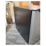 Walsh WSR17S5 Compact Refrigerator, 1.7 Cu.Ft Single Door Fridge, Adjustable Mechanical Thermostat with Chiller, Reversible Doors, Stainless Steel Look Damage See Pictures