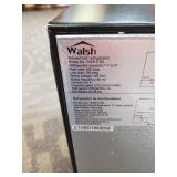 Walsh WSR17S5 Compact Refrigerator, 1.7 Cu.Ft Single Door Fridge, Adjustable Mechanical Thermostat with Chiller, Reversible Doors, Stainless Steel Look Damage See Pictures