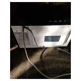 Toshiba EM131A5C-BS Microwave Oven with Smart Sensor, Easy Clean Interior, ECO Mode and Sound On/Off, 1.2 Cu.ft, 1100W, Black Stainless Steel