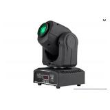 2 Mini 10W RGBW LED 7 Gobos Stage Moving Head Lights DMX512 9 Channel DJ Party Show PAR Projector Lighting LE-10WHL Some Damage See Pictures