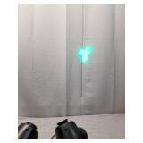 2 Mini 10W RGBW LED 7 Gobos Stage Moving Head Lights DMX512 9 Channel DJ Party Show PAR Projector Lighting LE-10WHL Some Damage See Pictures