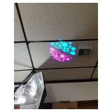 2 Mini 10W RGBW LED 7 Gobos Stage Moving Head Lights DMX512 9 Channel DJ Party Show PAR Projector Lighting LE-10WHL Some Damage See Pictures