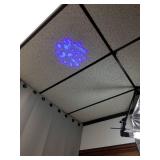 2 Mini 10W RGBW LED 7 Gobos Stage Moving Head Lights DMX512 9 Channel DJ Party Show PAR Projector Lighting LE-10WHL Some Damage See Pictures