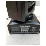 2 Mini 10W RGBW LED 7 Gobos Stage Moving Head Lights DMX512 9 Channel DJ Party Show PAR Projector Lighting LE-10WHL Some Damage See Pictures