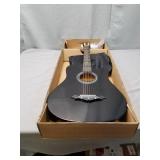 JOYMUSIC 6 String 41" Acoustic Guitar Kit,Black,High Gloss (JOY-41C), Right