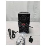 60W Bluetooth Speakers Portable Wireless Speaker with Double Subwoofer Heavy Bass, FM Radio, Microphone, Lights, Remote, EQ, Loud Stereo Sound System Speaker for Home Outdoor Party Camping