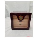 Woodronic Cigar Humidor Cabinet, Rosewood Finish, 50-100 CT