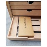 Woodronic Cigar Humidor Cabinet, Rosewood Finish, 50-100 CT