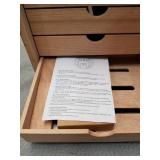 Woodronic Cigar Humidor Cabinet, Rosewood Finish, 50-100 CT