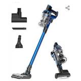 Proscenic P10 Cordless Vacuum Cleaner, 22000Pa Powerful, LED Touch Screen, 4 Adjustable Suction Modes, Removable Battery, 4-in-1 Handheld for Carpet Hard Floor Car Pet Hair, Blue