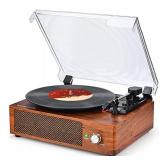 Record Player Turntable Vinyl Record Player with Speakers Turntables for Vinyl Records 3 Speed Belt Driven Vintage Record Player Vinyl Player Music Vinyl Turntable