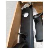 Ageless Iron Keep One-Piece Handleset with A Grip with Keep Plate and Tine Lever in Black Iron