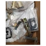 Ageless Iron Keep One-Piece Handleset with A Grip with Keep Plate and Tine Lever in Black Iron