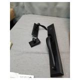 Ageless Iron Keep One-Piece Handleset with A Grip with Keep Plate and Tine Lever in Black Iron