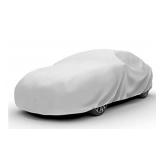 Budge Lite Car Cover Indoor/Outdoor, Dustproof, UV Resistant, Car Cover Fits Sedans up to 200", Gray