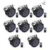 U`King LED Par Lights DJ Stage Light RGB 36 LED with Sound Activated Remote Control DJ Uplighting for Wedding Party Club Christmas Stage Lighting (8 Packs)