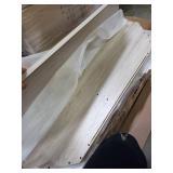 Walker Edison 2-Door Glass Shelf Corner TV Console