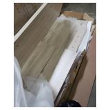 Walker Edison 2-Door Glass Shelf Corner TV Console