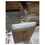 Walker Edison 2-Door Glass Shelf Corner TV Console