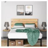 Zinus Paul Platform Bed Frame w/ Headboard (King Size)