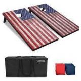 GoSports American Flag Cornhole Set