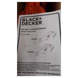 Black & Decker 20v Max Lithium Sweeper
