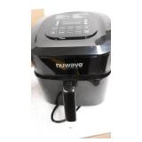 NUWAVE BRIO 6-Quart Digital Smart Air Fryer with Probe One-Touch Digital Controls, 6 easy presets, Precise Temperature Control, Recipe Book, Basket Divider, Wattage Control, PREHEAT & REHEAT Function
