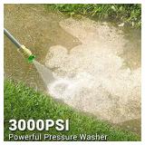 PAXCESS [Upgraded Version] Paxcess 3000PSI Electric Pressure Washer 2.5GPM Power Washer High Pressure Cleaner with 4 Nozzles Foam Cannon for Car, Home, Driveway, Patio
