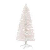 5FT Pre-Lit Artificial Christmas Tree, White Tinsel Small Christmas Tree, for Home Party, Wedding, Holiday, Indoor Outdoor Thanksgiving Xmas Decor - Colorful White.