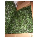 BESAMENATURE Artificial Plants Wall Boxwood Hedge Grass Mat/High Density Greenery Panels Ivy Fence 20"x 20" Panels (12 Pack) ï¿¼ $134.46